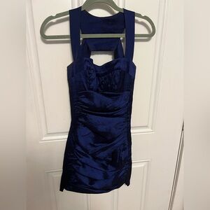 Elegant Navy Blue Women's Dress